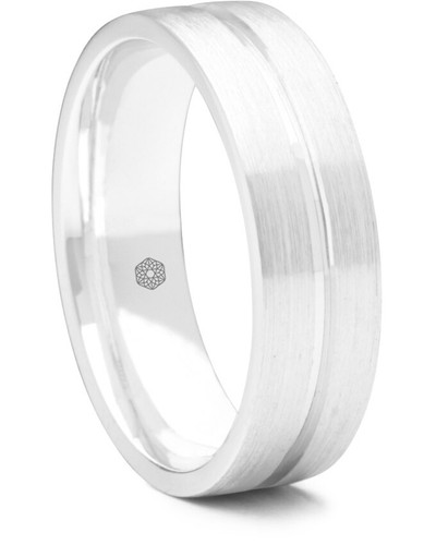 Mens wedding band platinum 6mm - mens,