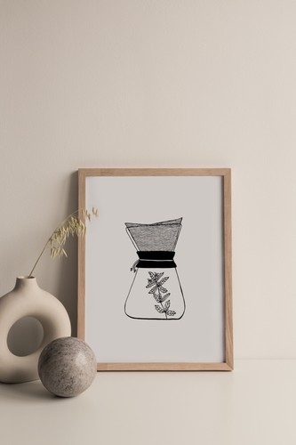 Coffee print chemex - coffee, print,