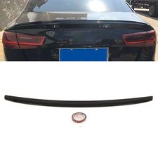 Fits Audi A6 C7 Saloon 2011-2018 Rear Trunk Boot Lip Spoiler S3 Style Gloss