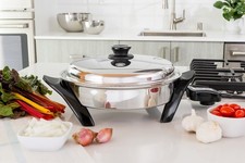 BRAND NEW Saladmaster Titanium 12" Electric Oil Core Skillet