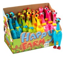 23 cm Rubber Screaming Chicken