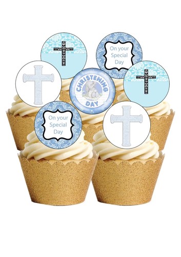 Cake toppers precut round - 24,