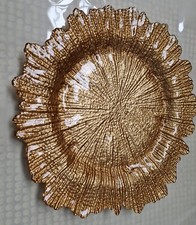 12 X Gold Metallic Glass