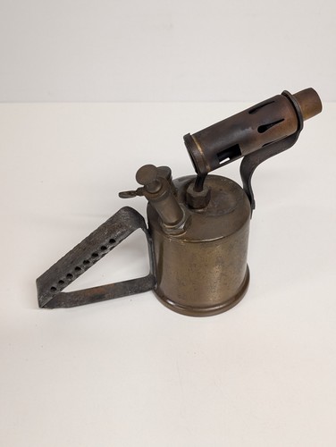 Vintage brass blow torch - vintage, ab