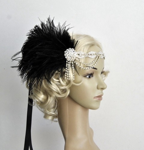 Flapper headband gatsby 1920s - headband, gatsby/1920s