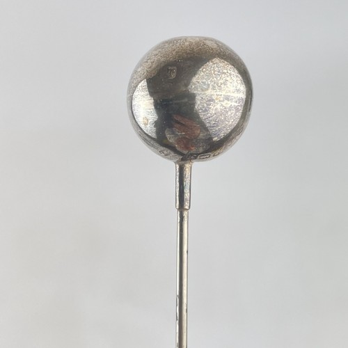 Antique silver topped ball - silver, hat