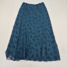 Hobbs Skirt 14 Blue Womens