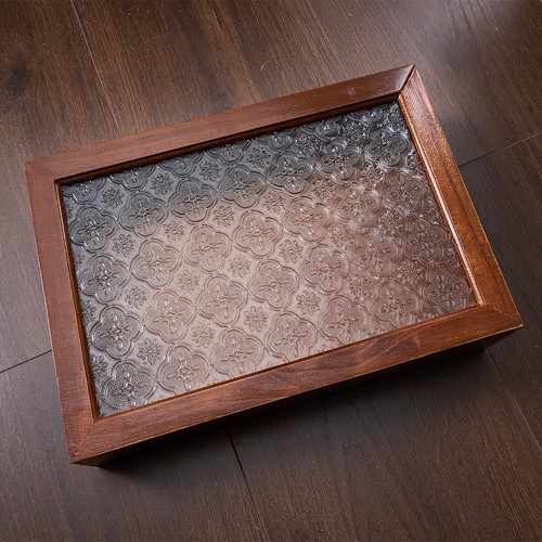 Vintage storage box with - vintage, glass