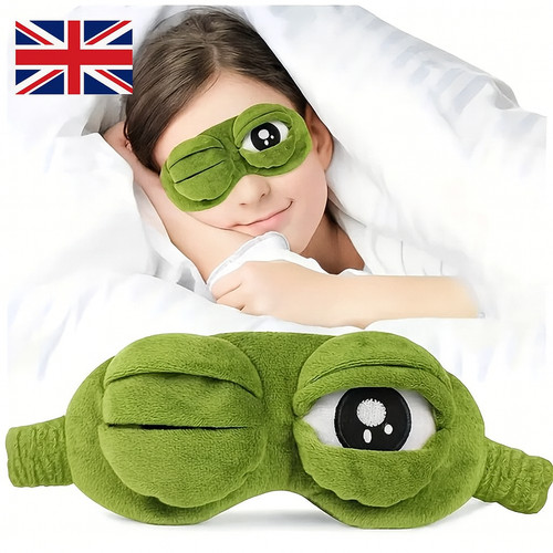 Frog plush sleep eye - plush, mask