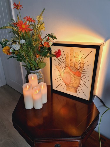Retro vintage palmistry - palmistry, light