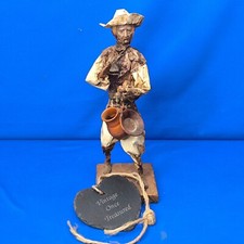 Vintage Mexican Folk Art Paper Mache Figure * Street Seller of Pots & Pans * VGC