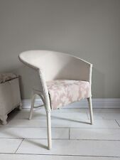 Wide Lloyd Loom Style Armchair  Cream Vintage Classic FREE POSTAGE AVAILABLE 