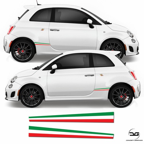 Rear side stripe italian flag - side,