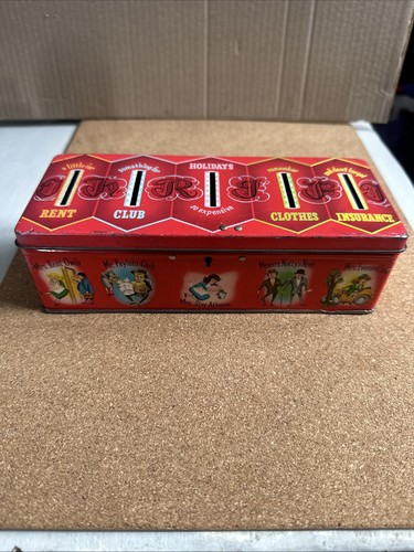 Vintage red metal thrift - red,