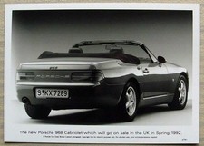 PORSCHE 968 CABRIOLET Black &