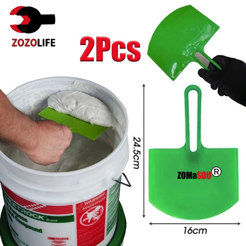2pcs curved paint putty knife - curved,