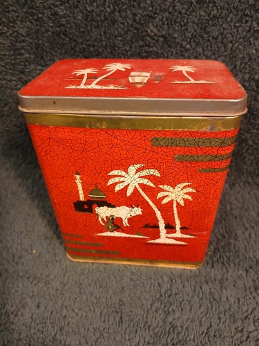 Vintage india tea caddy - vintage, in