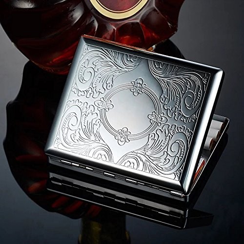 Metal cigarette case retro - metal,
