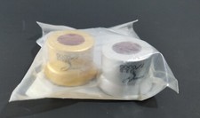 2 Vintage Fizz-Wizz Beverage Bottle Caps Silver & Gold "Good Steel Service"