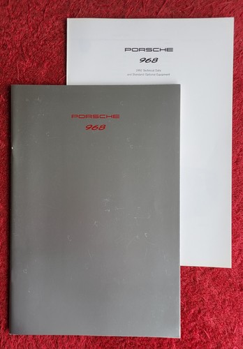 Porsche 968 sales brochure - porsche, uk