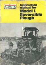 Kverneland Reversible Plough Model L Operators Manual