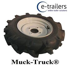 400x10 RIGHT WHEEL & TYRE FOR MUCK TRUCK POWER-BARROWS- MOTORISED WHEEL BARROW