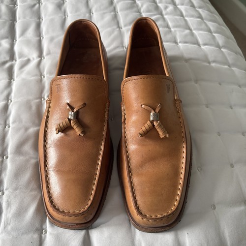 Men tods tan loafers - tods,