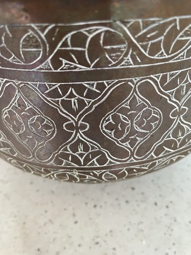 Vintage engraved copper - vintage, copper/brass