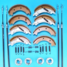 Twin Axle 200x50 Brake Shoes & Cables Kit for KNOTT HB506 IFOR WILLIAMS Horsebox