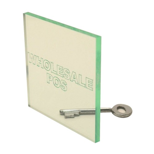 Glass look acrylic - look, perspex