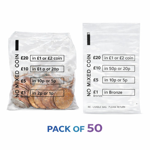 Plastic coin bags - plastic,