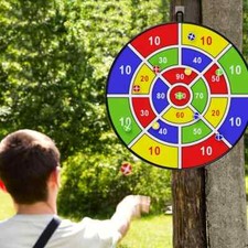 36cm Dart Board Game Set for Kids with 12 Sticky Balls Indoor/Outdoor Toys UK
