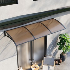Door Canopy Awning Shelter Front Back Porch Outdoor Shade Patio Roof Rain Cover