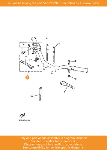 Yamaha lever holder assy - lever,