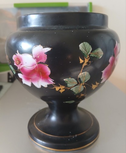 This antique pedestal - bowl, is