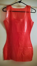 Red Latex Rubber Dress