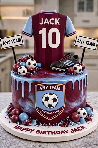 Football cake topper - football,