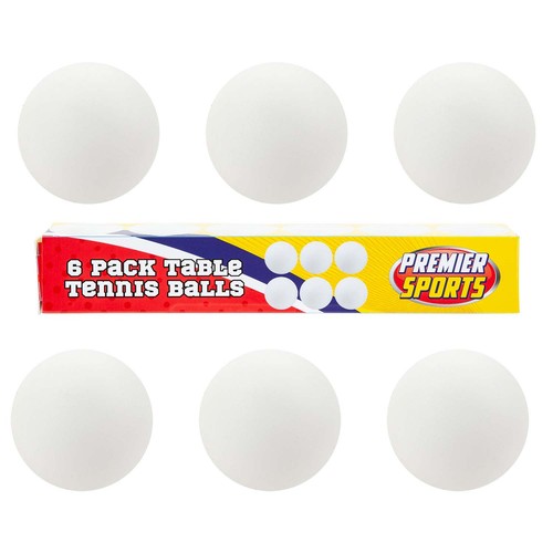 Table tennis balls white - table, 6