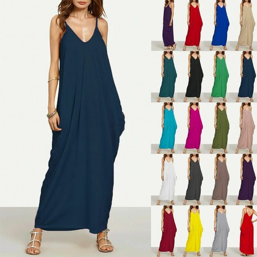 Ladies cami maxi dress - cami,