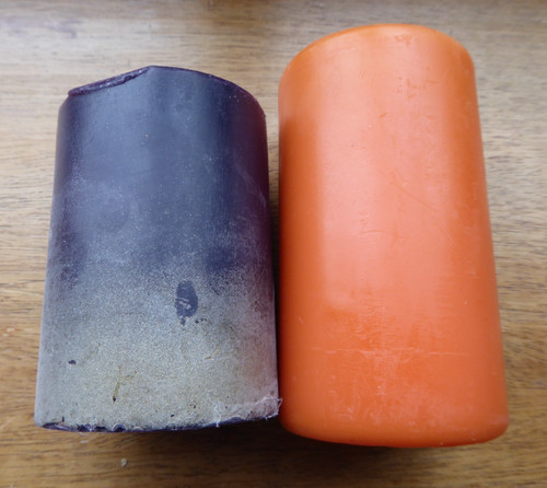 Two scented pillar candles - two,
