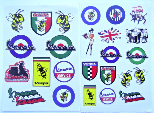 Vespa ska mod - ska, stickers