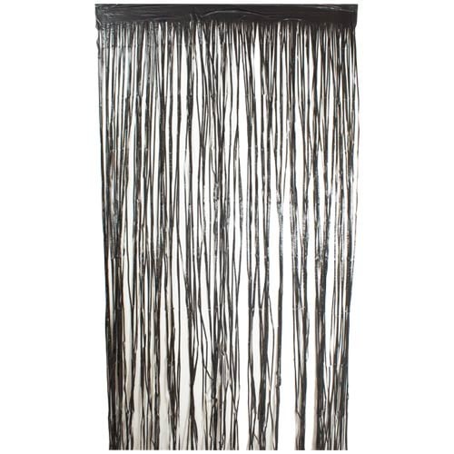 Matte black plastic fringe - matte,
