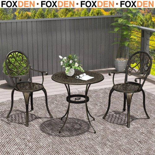 Piece aluminium bistro set - piece,