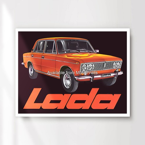 Lada car advertising art - lada,