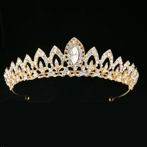 Crystal crown bride headbands - crystal,