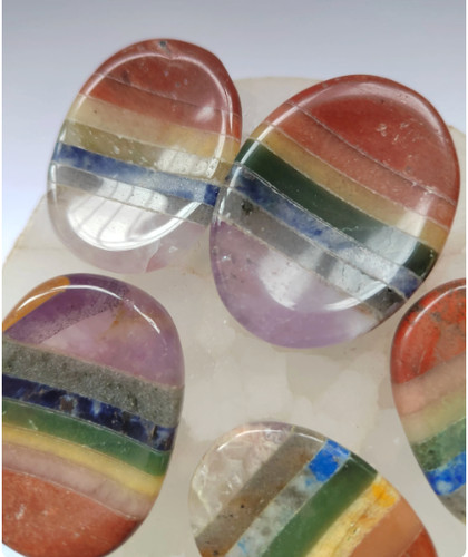 Rainbow chakra crystal worry - crystal,