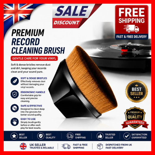 Anti static vinyl record - static, brush