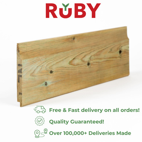Ruby shiplap treated redwood - treated,