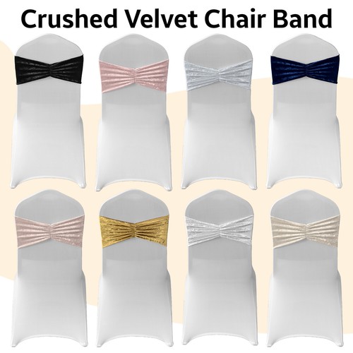 Crushed velvet chair band - crushed,