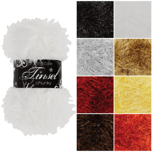 Tinsel chunky knitting yarn - chunky,